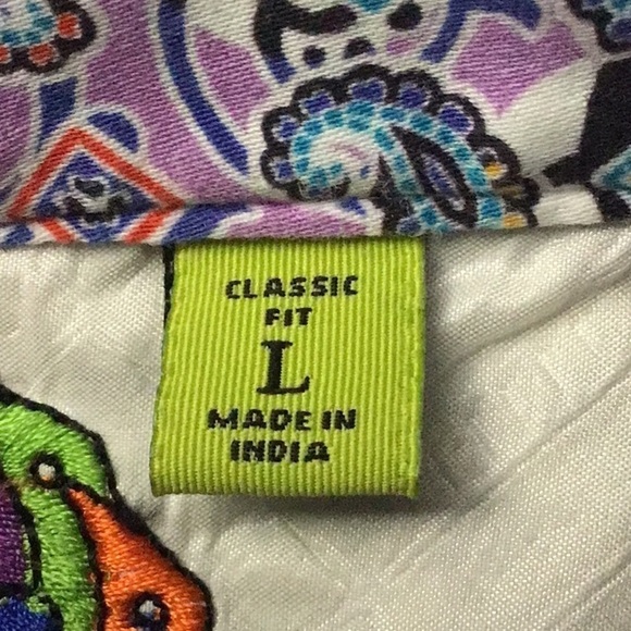 ROBERT Graham purple check button front shirt large - Picture 7 of 10